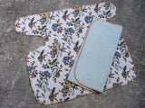 Astro Floral bamboo stretch french terry (Stretchy Preflat + Trifold cloth diaper)