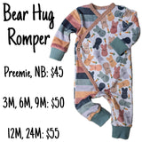 Pre-order | Bear Hug Romper | baby sleeper | baby infant newborn coveralls | clothes