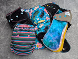 Axolotls coordination | OneSize Hybrid Fitteds | cloth diapers | Fitted diaper | squish diapers